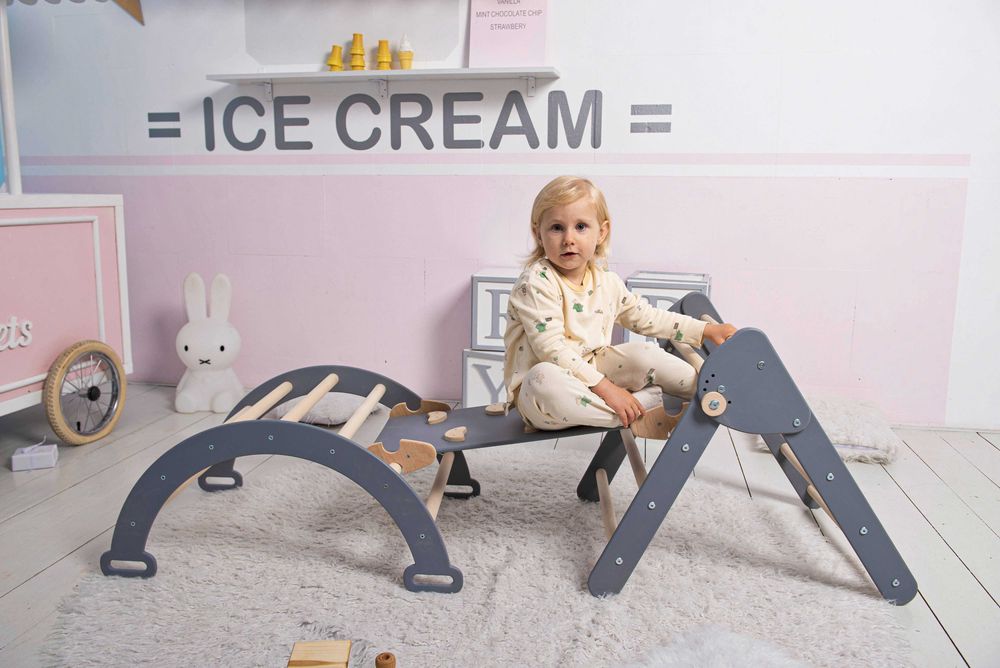 Дитячий комплекс Піклер Арка Трикутник краща цiна горка монтесорі 5в1