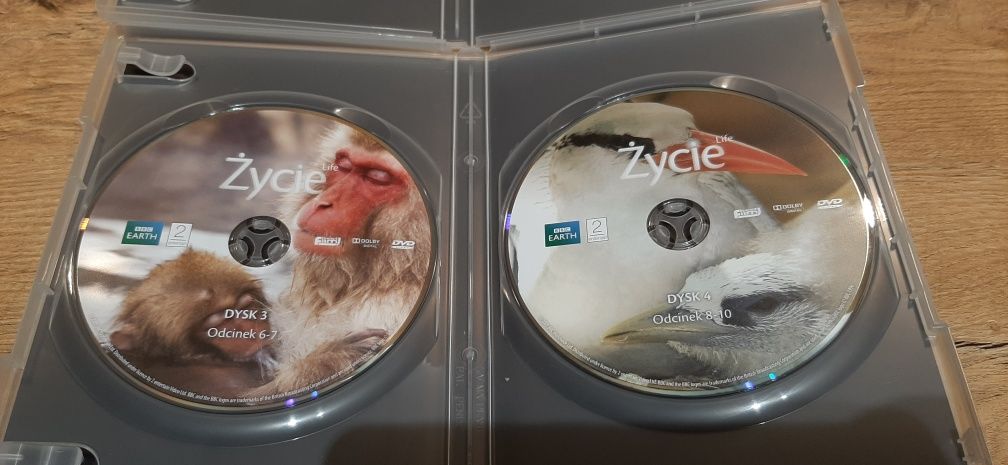 Zestaw 4 dvd BBC EARTH Życie Life