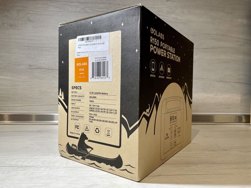 Мобільна зарядна станція Golabs R150 204.8Wh LiFePO4 110V 160W /NEW