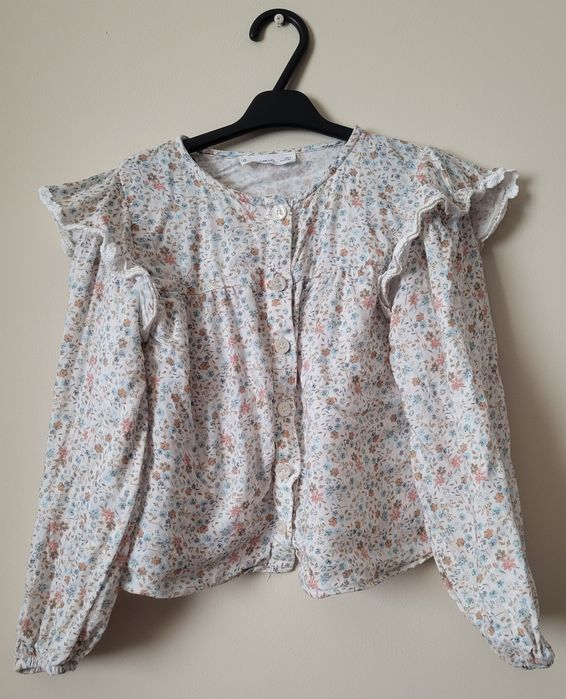 Koszula w kwiatki Mango rozm. 116 komponuje się z Newbie