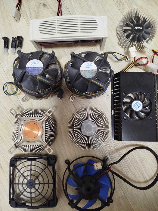 Вентилятор для пк, кулер охлаждение процессора компьютера.