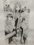 Love Hina szkic rysunek obraz w antyramie manga anime