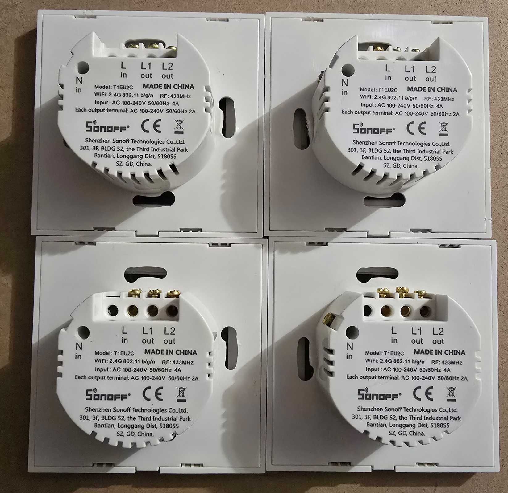 Interruptores Smart Wi‑Fi Sonoff – Vários tipos e quantidades - usados