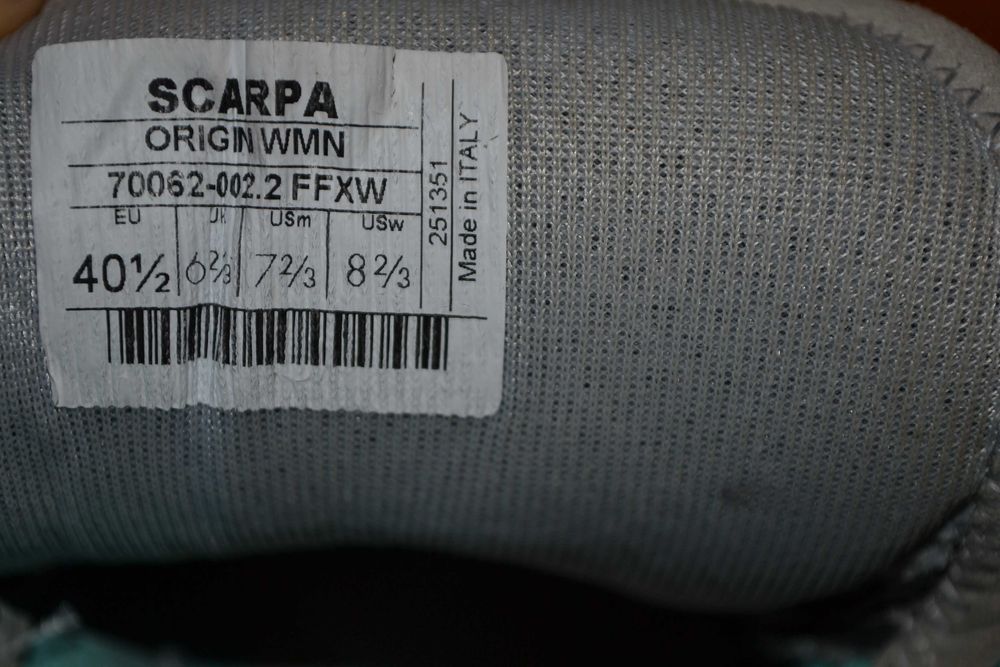 Скельні туфлі скельники Scarpa Origin eu40.5
