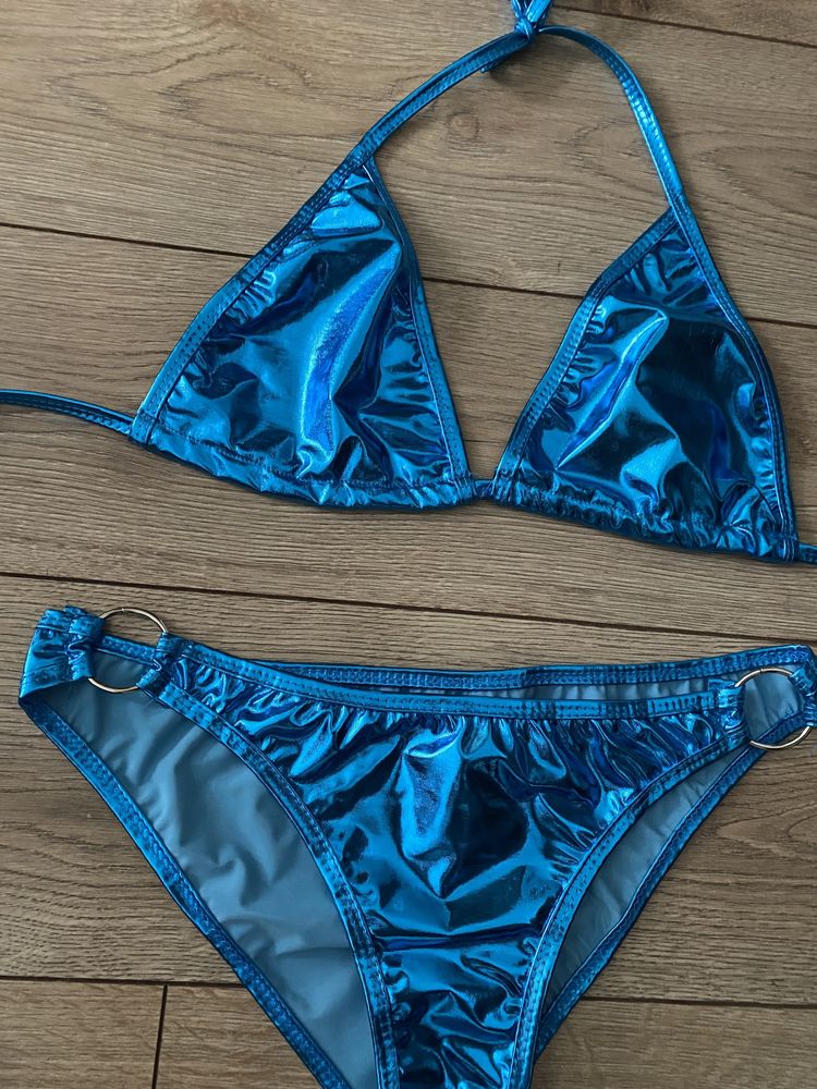 Sexi świecące lakierowane bikini S M nowe