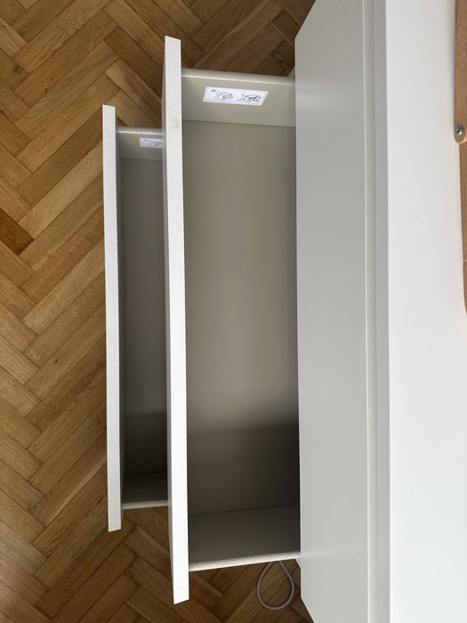 MALM Komoda, 3 szuflady, biały, 80x78 cm