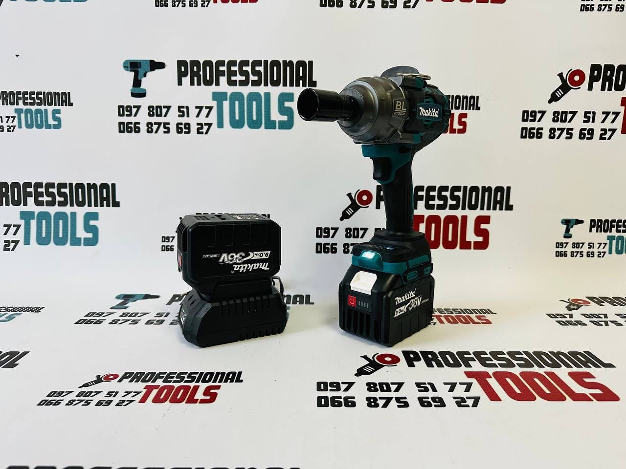 Аккумуляторный Акумуляторний Гайковерт Makita DTW1002 36V9A 1000Nm