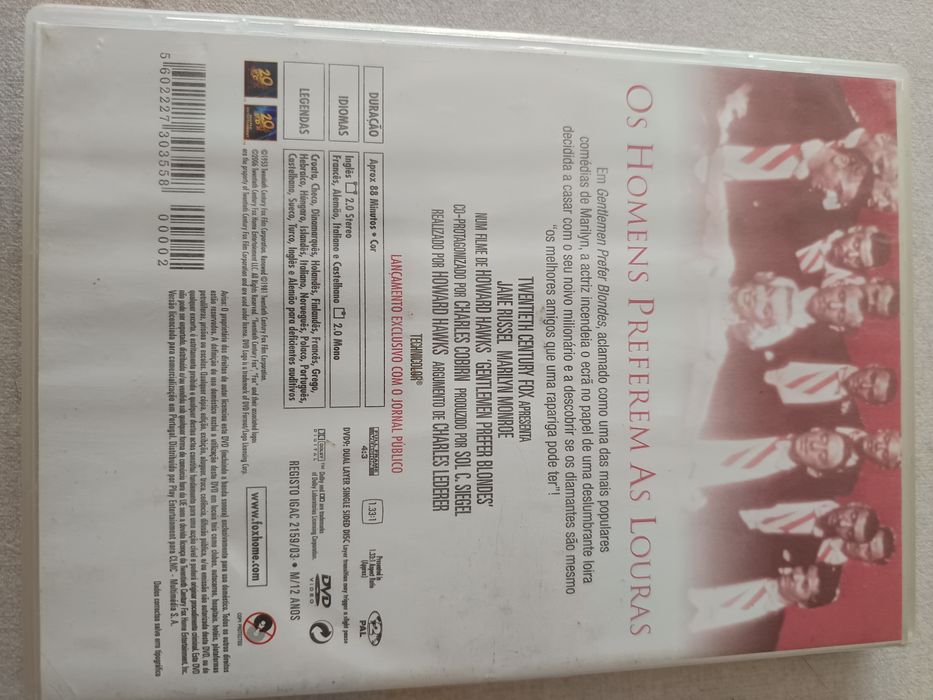 DVD os homens preferem as louras