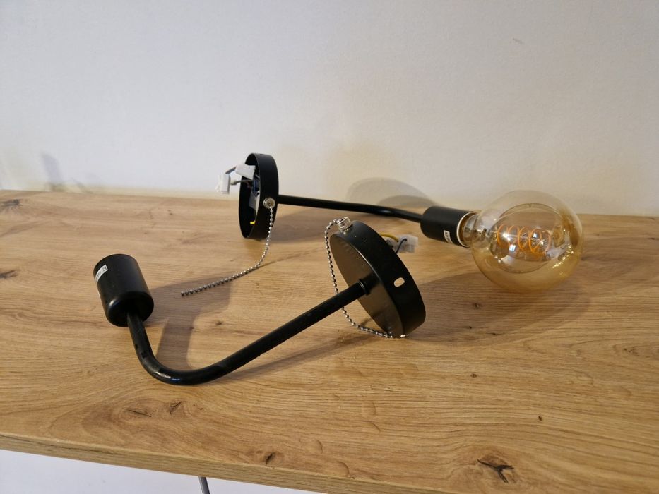 Lampy kinkiety wiszące włącznik łańcuszkowy