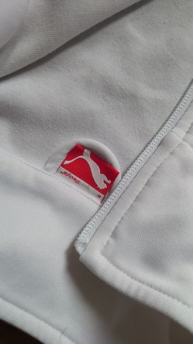 Bluza Męska Puma Tokyo Social Club Na zamek Biała
