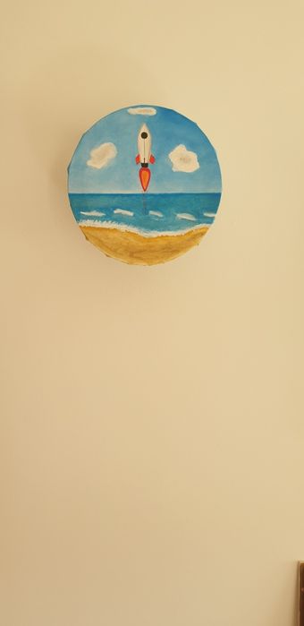 Uma viagem para o espaço numa pintura