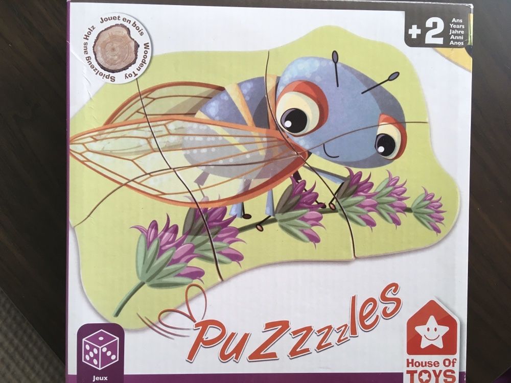 House of toys puzzles insects, puzzle drewniane robaczki