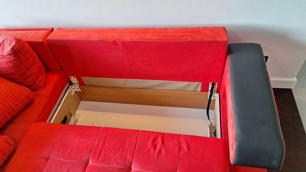 Narożnik wypoczynek 250x150 - rozkładany, z funkcją spania