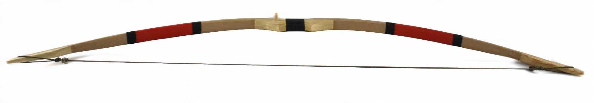 Łuk drewniany 115cm 3 strzały + tarcza zestaw łuczniczy czerwony