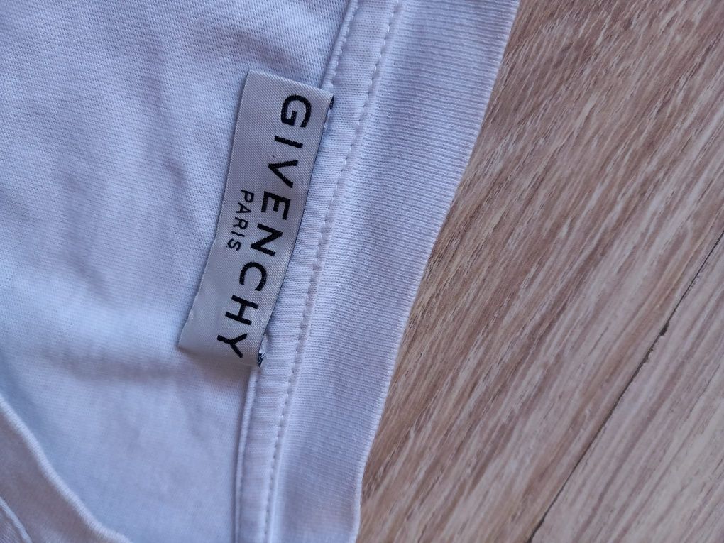 Oryginalne t-shirt męski Givenchy rings logo