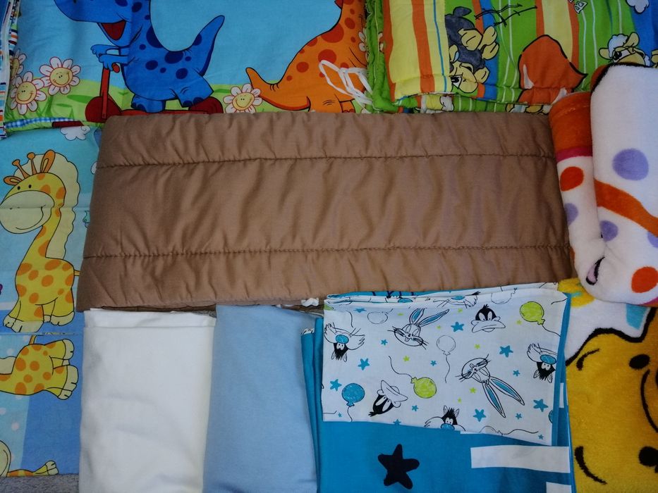 Pościel ochraniacz poszewki koce prześcieradło minky zestaw