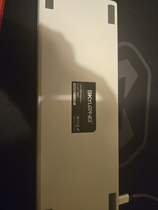 Teclado mecânico gk61 switch yellow