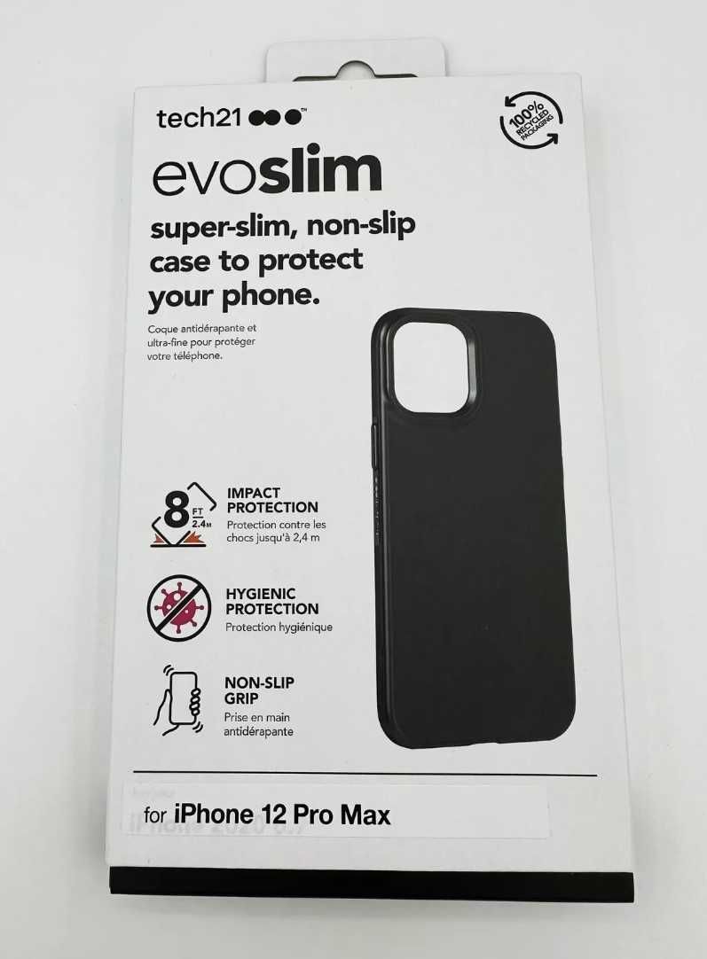 Оригинальный фирменный чехол tech21 EvoSlim iPhone 12 Mini 12 Pro Max