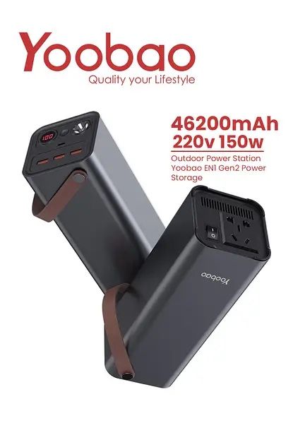 Power Bank 46200mAh PD65W QC3.0 AC 220V