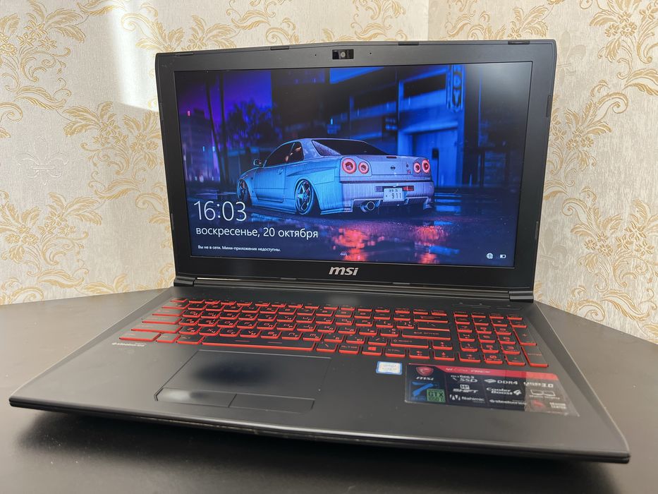 Игровой msi gl62  i7-7700/gtx 1050tiddr4/ssd/hdd