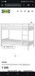 Łóżko piętrowe ikea