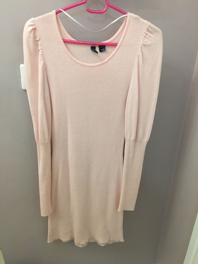 Nowa sukienka sweterkowa 34/36 H&M sweterek lososiowy miekka