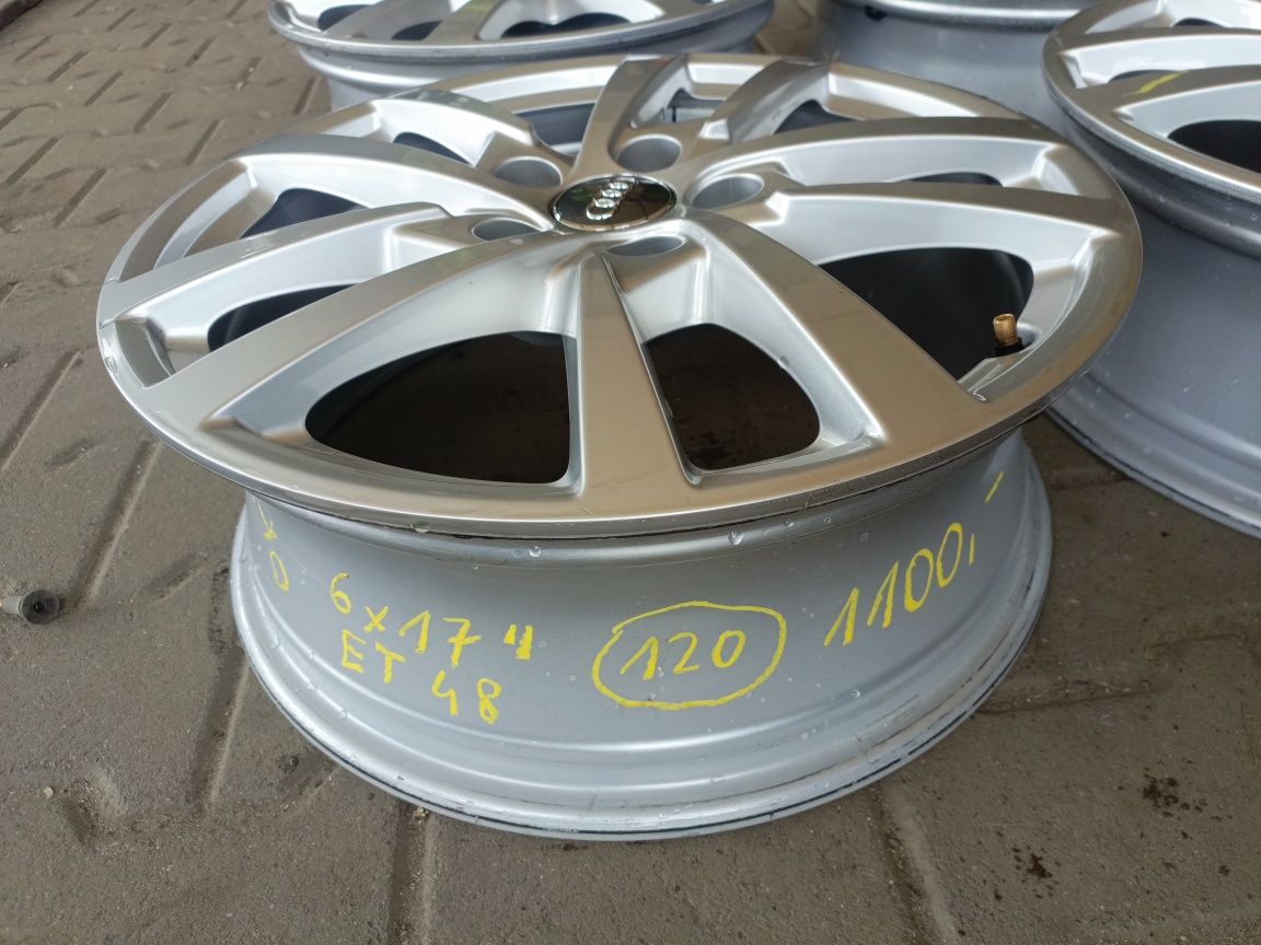 Felgi aluminiowe Audi 6jx17 et48 5x112 jak NOWE