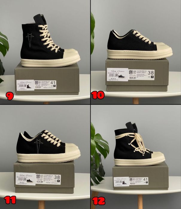 БЕЗ ПЕРЕДПЛАТИ‼️ Кросівки Rick Owens Ramones,Geobasket/Унисекс,Преміум