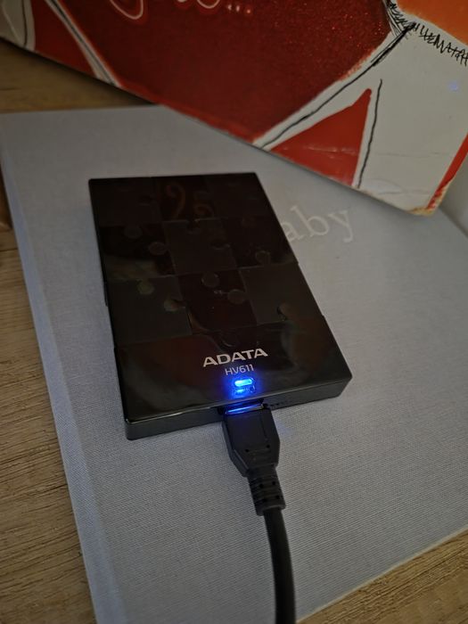 Dysk zewnętrzny 1TB USB 3.0 ADATA HV611, sprawny niezawodny Toshiba