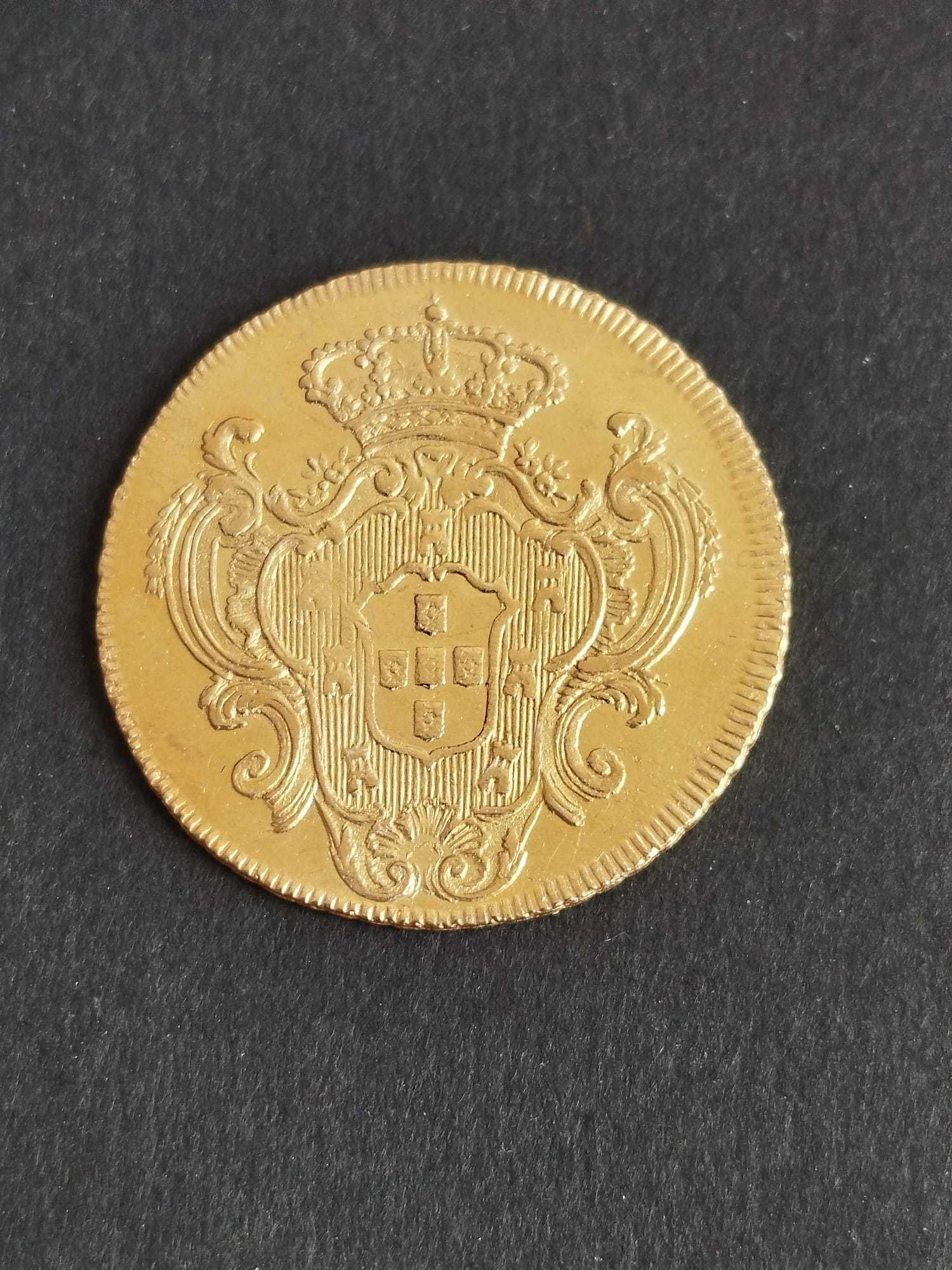 1789 - Peça (Rio) de D. Maria I - Véu de Viúva -  Ouro