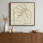 Quadro Mao Contemporaneo