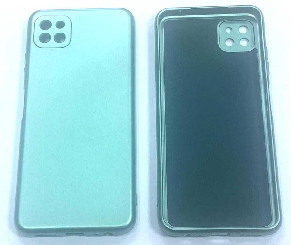 Etui, Plecki Metallic do Samsung Galaxy A22 5G zielone