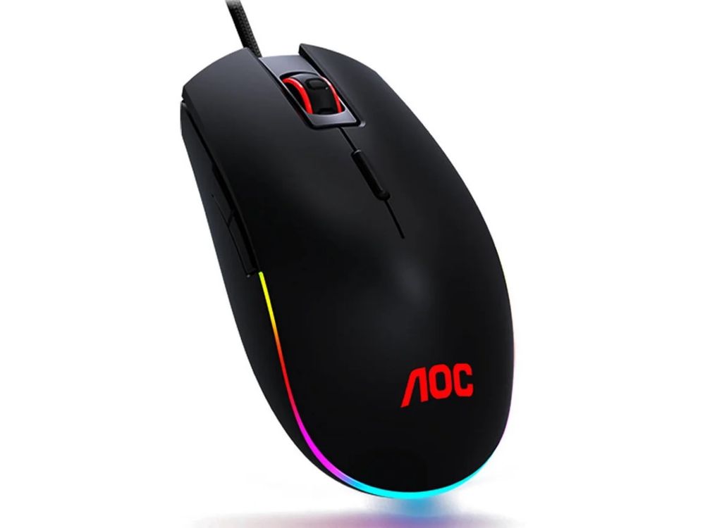 Rato Gaming AOC GM500 (Ótico - 5000 Dpi - Preto)