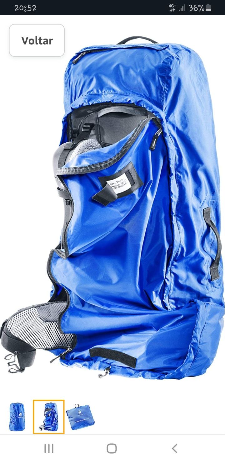 Mochila Deuter aircontact 55+10 + montanhismo, trekking, viagem.