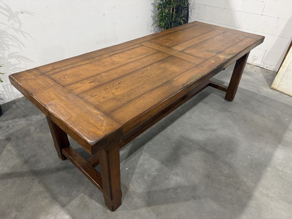 Piękny rozkładany stół dębowy z krzesłami lite drewno wysyłka