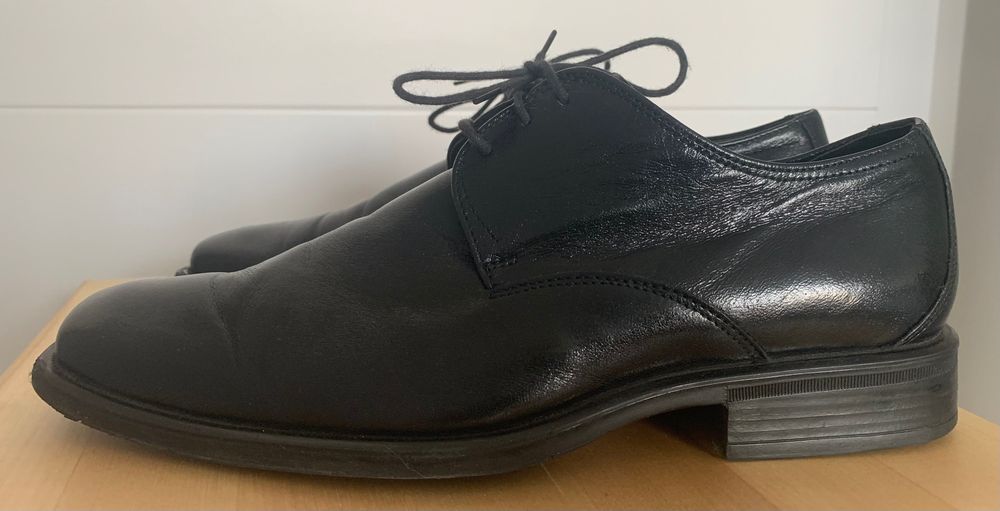 Buty męskie czarne półbuty