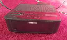 Radio - budzik Philips czarny zasilanie jedyne 5W