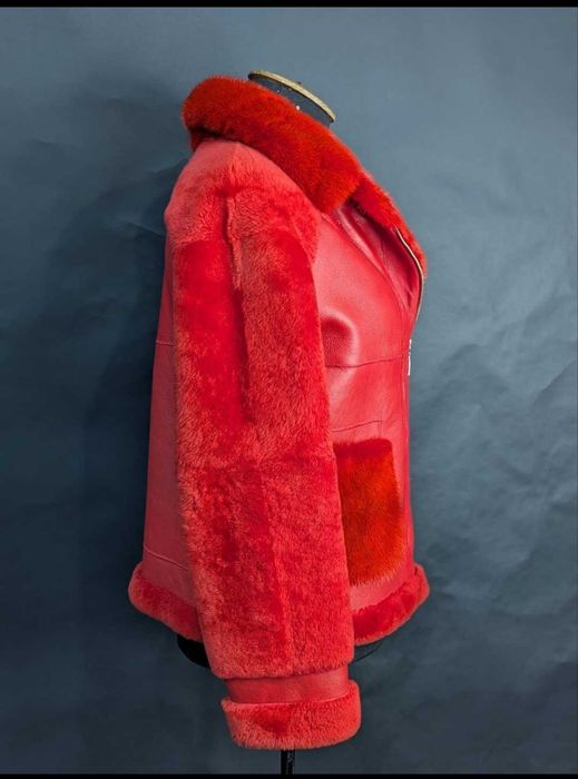 Дублянка,. Мутон + норка Довжина  спинці 59. по плечу до низу рук. 75