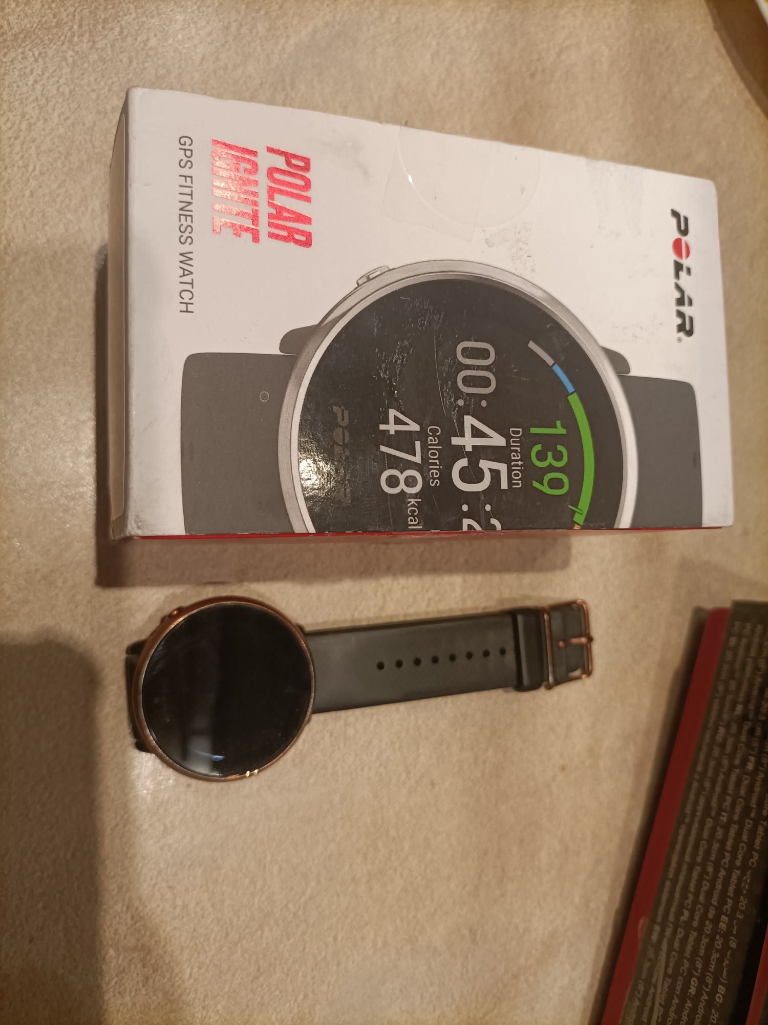 Polar Ignite miedź zegarek fitness puls/tętno GPS pasek M-L