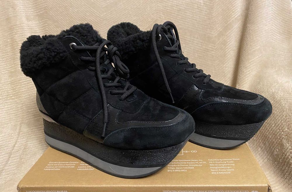 Хайтопи MIRATON з натуральної замши в ідеальному стані. Розмір 37