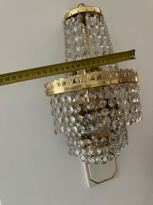 Kryształowy kinkiet w stylu Glamour