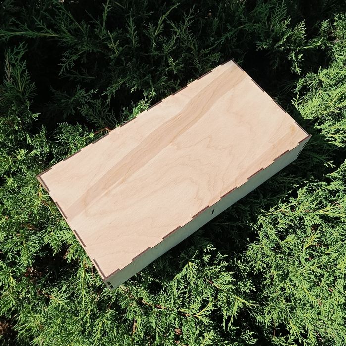 Деревянная коробка с фанеры с наполнителем, коробка под заказ