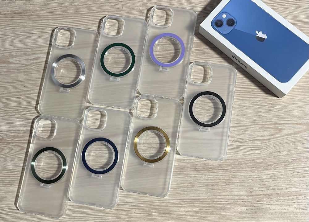 Чехол IPhone 13/14 Противоударный+Подставка MagSafe
