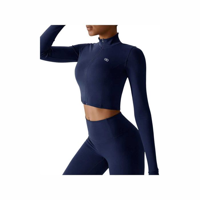 Куртка Alo Yoga Sleek Zip Jacket Dark Blue