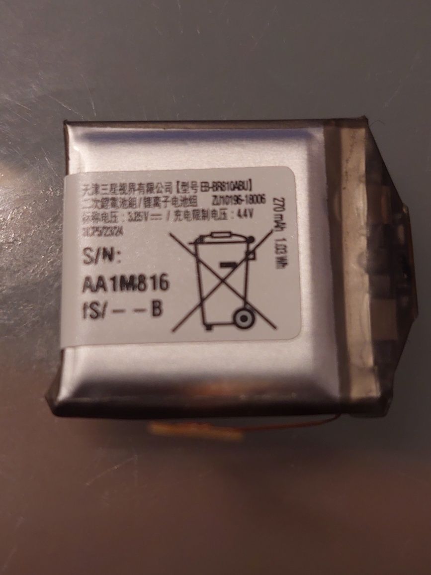 Bateria do smartwatch Samsung sm-r810