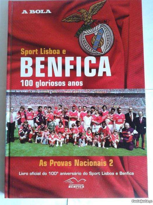 7 Volumes do Centenário do S.L.Benfica + Livro Ouro Centenário Benfica