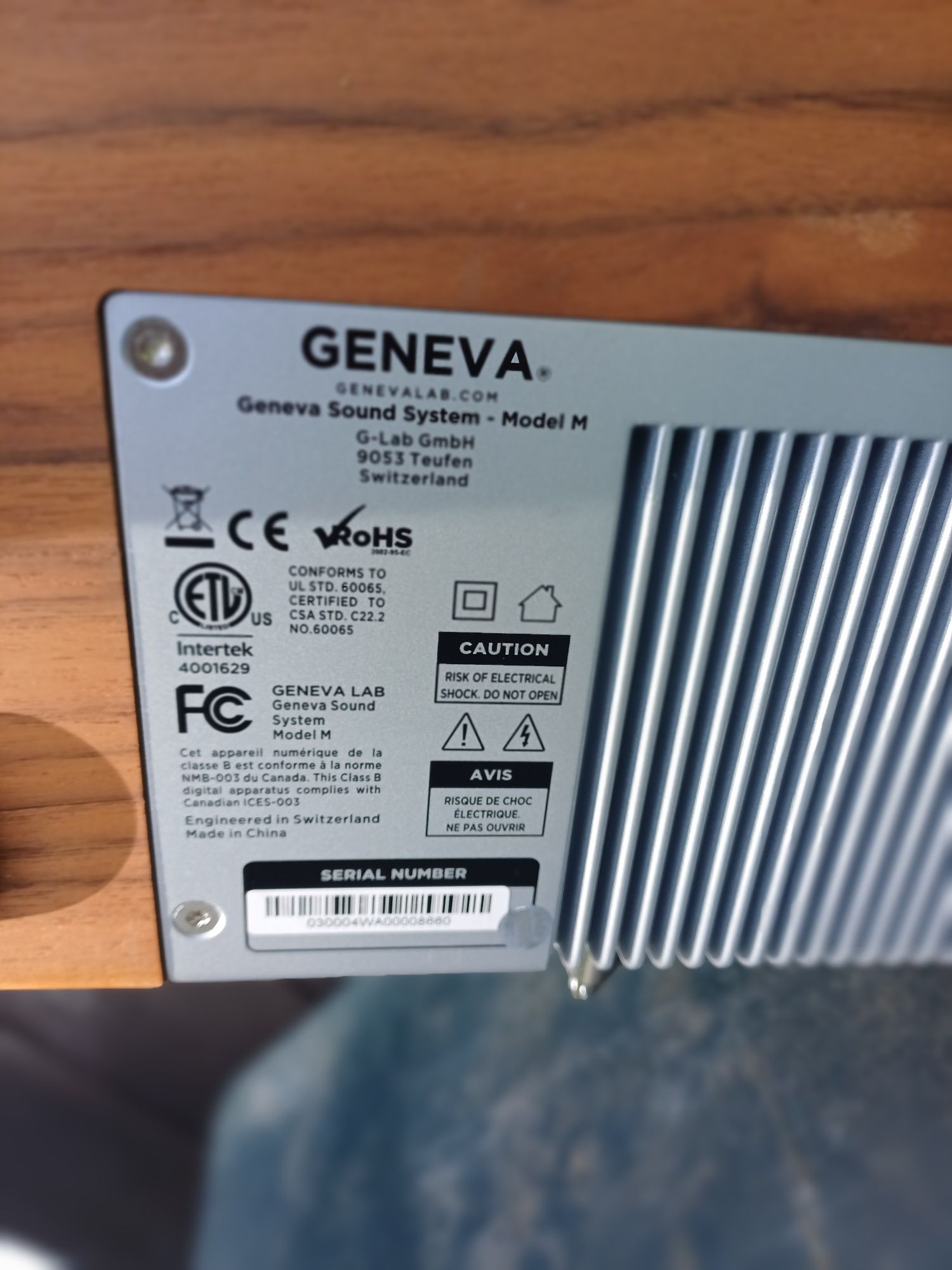 Geneva model M Przewodowy głośnik Radio