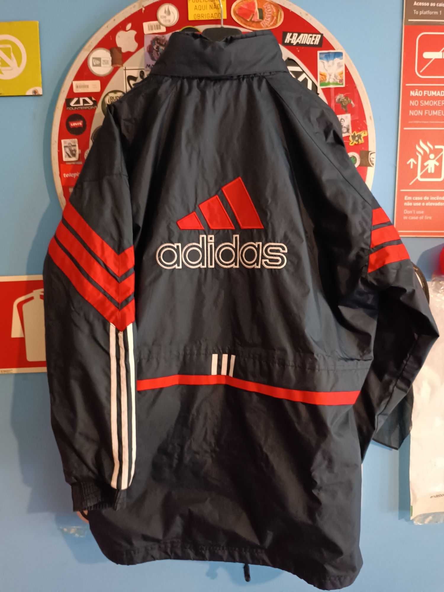 Casaco gabardina adidas vintage