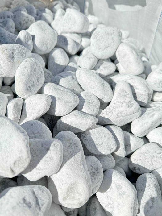 Włoski marmur Kamień Ozdobny Otoczak szaro-biały IMPRESTONE Warszawa