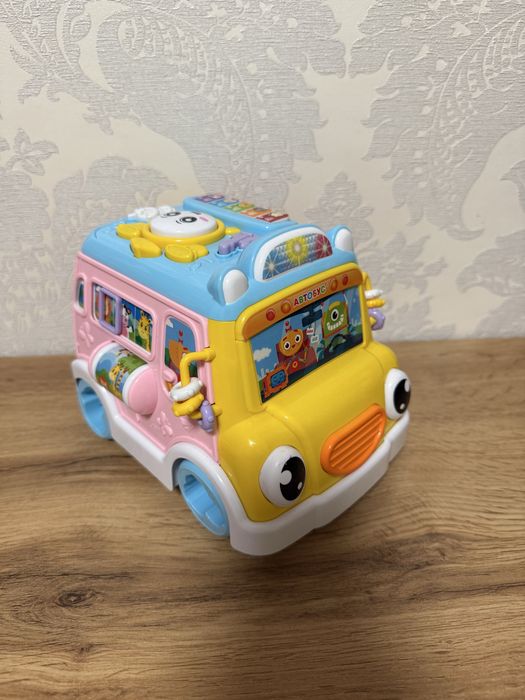 Музыкальный автобус  цветочек каталка цве